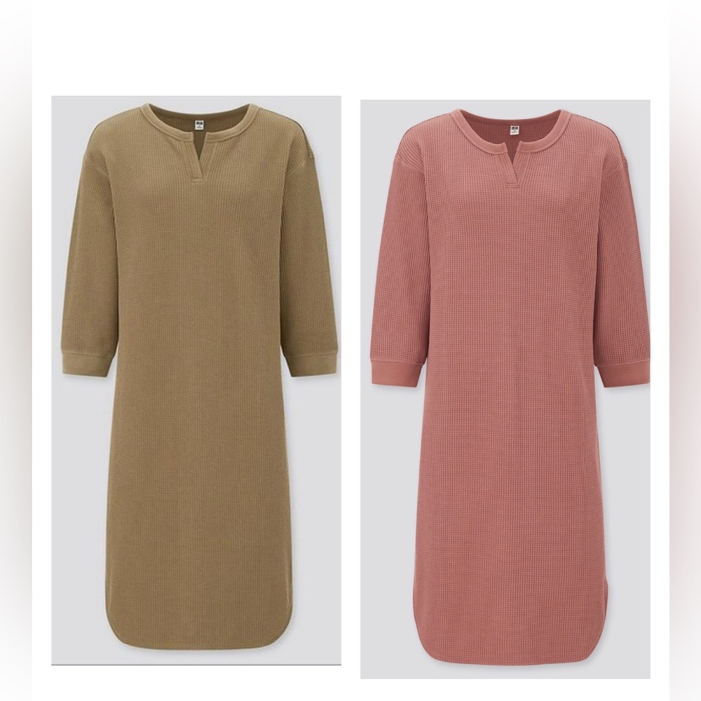 Uniqlo waffle knit dress